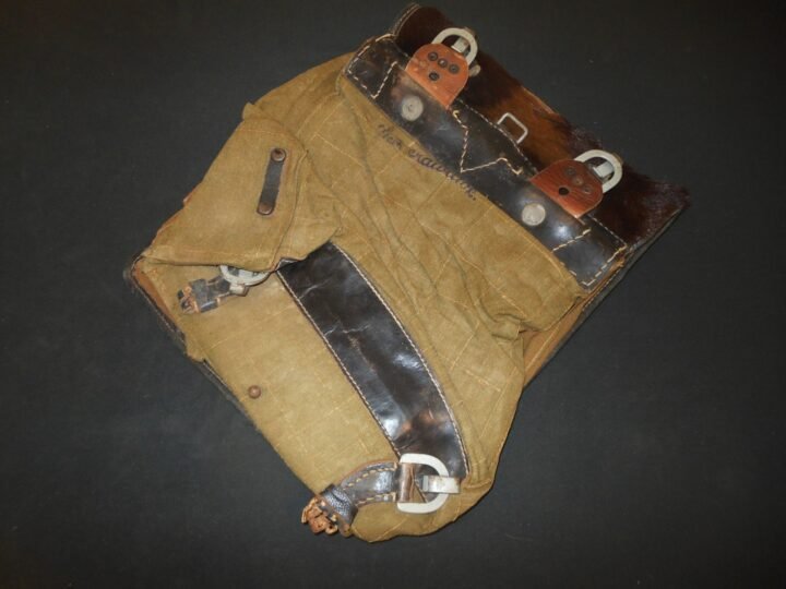 WW2 German Wehrmacht M34 Tornister – PONY FUR BACK PACK – PARTS OR REPAIR — image 3