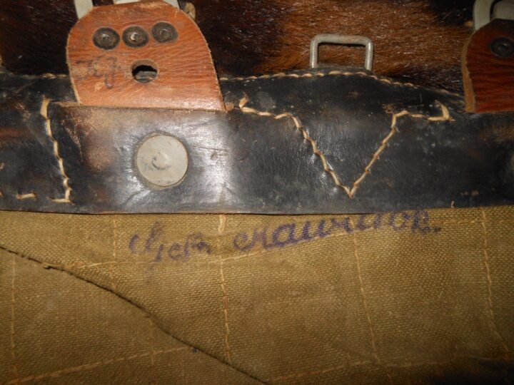 WW2 German Wehrmacht M34 Tornister – PONY FUR BACK PACK – PARTS OR REPAIR — image 5