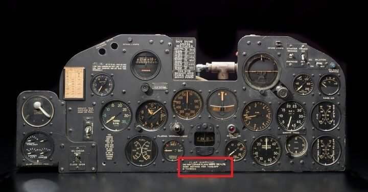 WW2 USAAF Army Aircraft – INSTRUMENT PANEL DATA PLATE – P-47 C RAZORBACK – RARE! — image 3