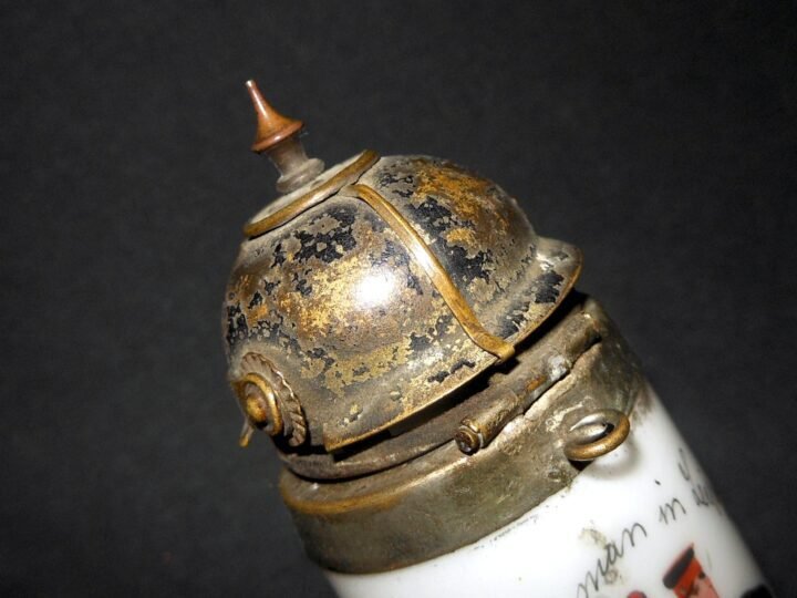 WW1 Imperial Prussian Army Pfeife – CERAMIC PIPE BOWL – INFANTRY REGT 106 – NICE — image 10