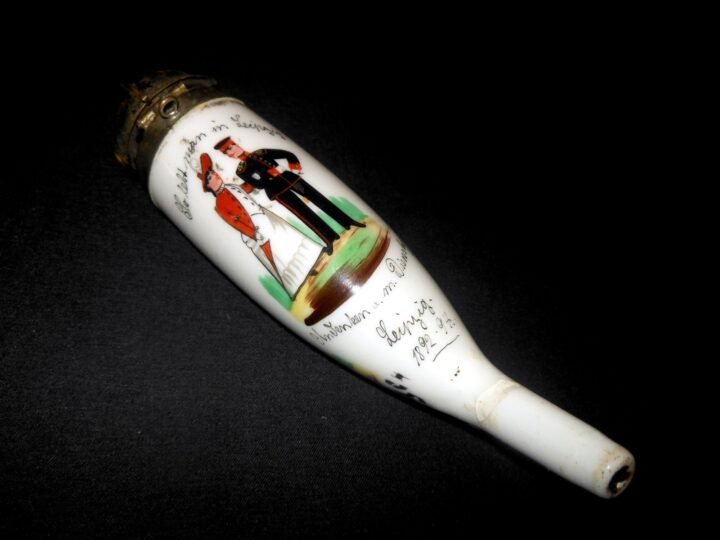 WW1 Imperial Prussian Army Pfeife – CERAMIC PIPE BOWL – INFANTRY REGT 106 – NICE — image 6