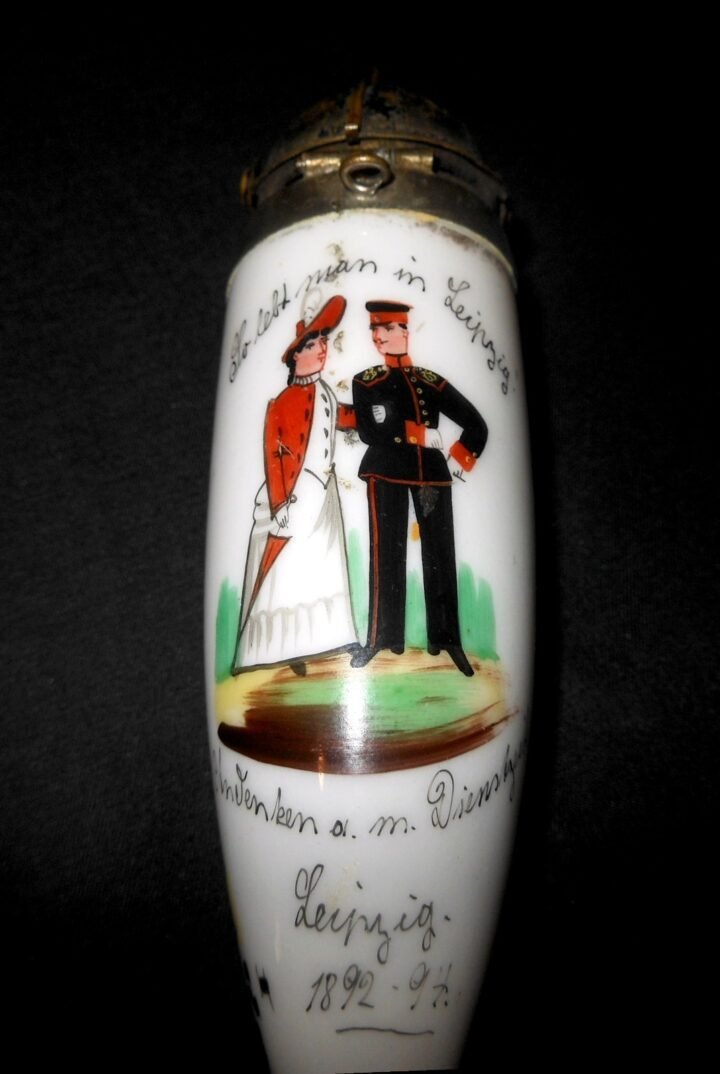 WW1 Imperial Prussian Army Pfeife – CERAMIC PIPE BOWL – INFANTRY REGT 106 – NICE — image 7
