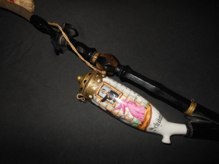 WW1 Imperial Prussian Army Pfeife – CERAMIC RESERVIST PIPE – INFANTRY REGT. 131 — image 3