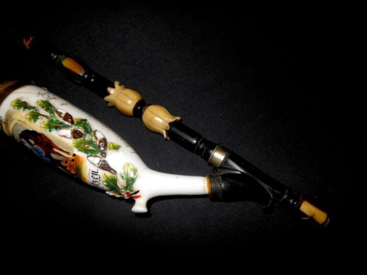 WW1 Imperial Prussian Army Pfeife – CERAMIC RESERVIST PIPE – DRAGOON REGT. NO. 7 — image 3