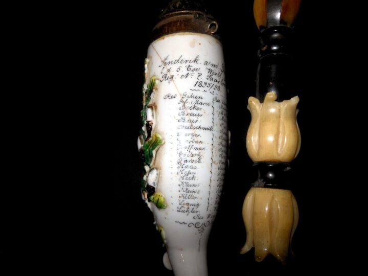 WW1 Imperial Prussian Army Pfeife – CERAMIC RESERVIST PIPE – DRAGOON REGT. NO. 7 — image 6