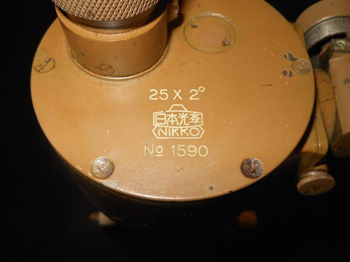 WW2 Imperial Japanese Army – TYPE 93 – 25×80 MONOCULAR &TRIPOD – COMPLETE FIELD SET! — image 11