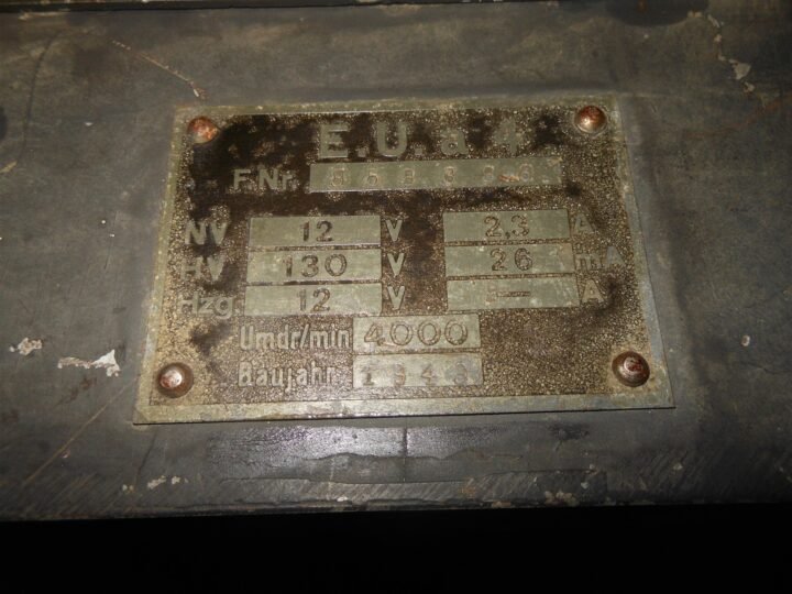 WW2 German Wehrmacht Panzer E.U.a4 Umformer – RADIO POWER SUPPLY – Tiger Panther — image 10