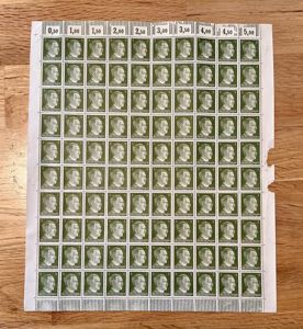 WW2 Hitler Stamps Full Sheet