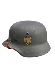 German KM M35 Single Decal Helmet
