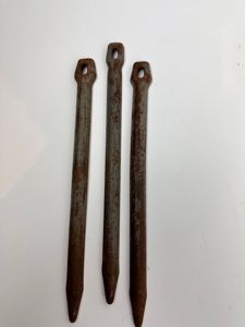 Original German WWII Steel Zeltbahn Peg (Zeltpflöde) set off 3 …