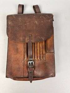 Original German WWII Brown Leather Mapcase