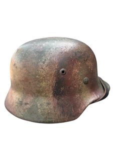 Heer M35 Double Decal Helmet'Normandie'Camo 3 tone