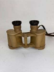 Late War Tan Painted Wehrmacht 6x30 Binoculars 'ddx'