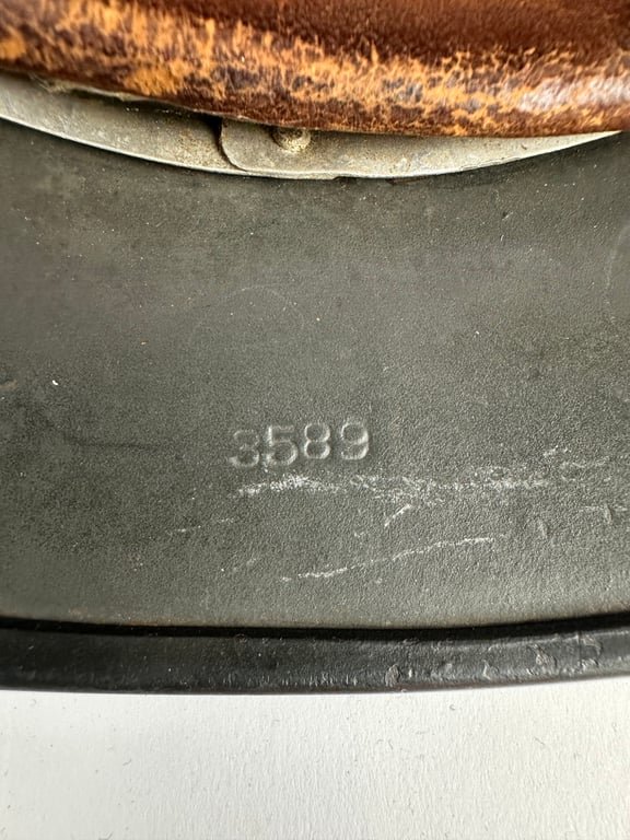 M35 'Re-issued' Ex DD Wehrmacht helmet 'Q66' camo — image 8