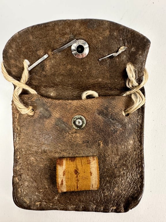 WW2 German Dog Tag Carrying Pouch 'Home Made' — image 3