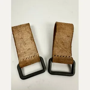 Set Wehrmacht/Luftwaffe Light Brown D-Ring Straps 'RBN' number