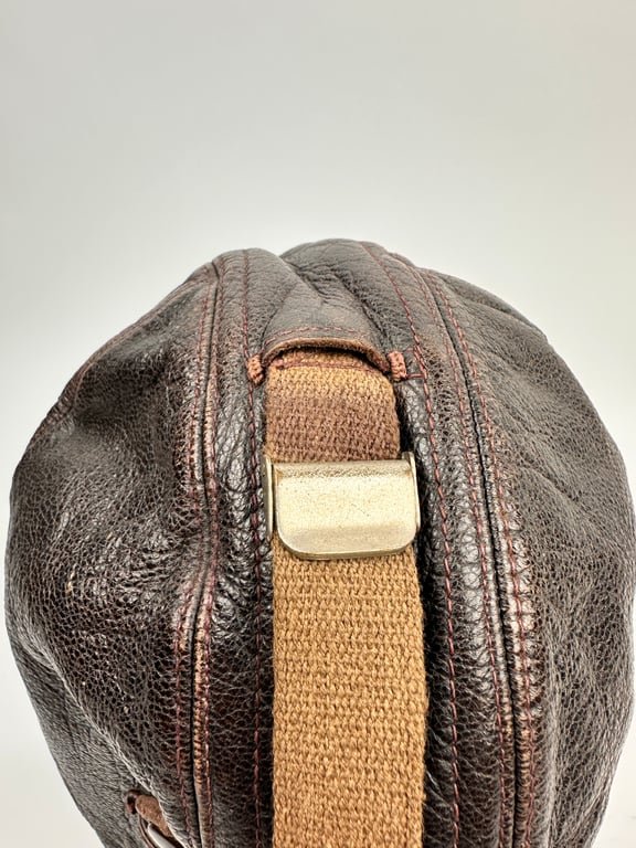 WW2 German Luftwaffe Leather Flying Helmet 1940 — image 3