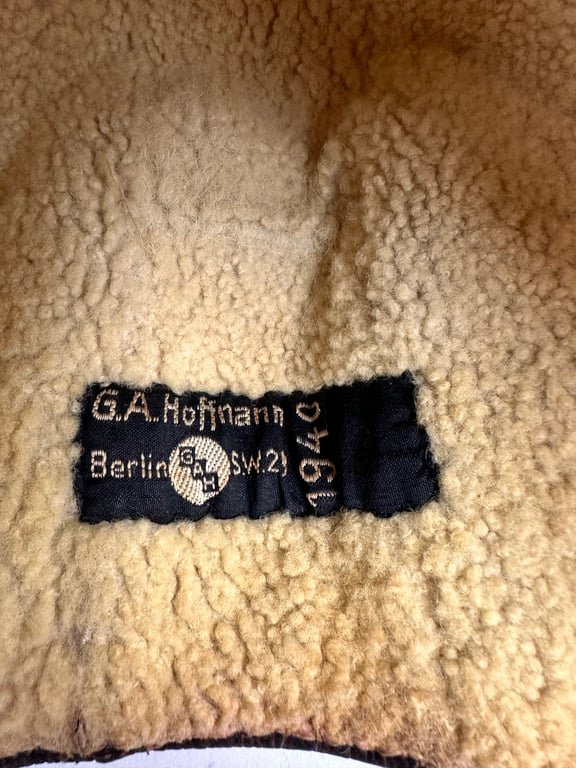 WW2 German Luftwaffe Leather Flying Helmet 1940 — image 7