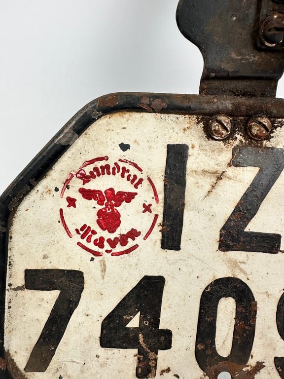 Orginal WW2 German license plate motorcycle — image 2