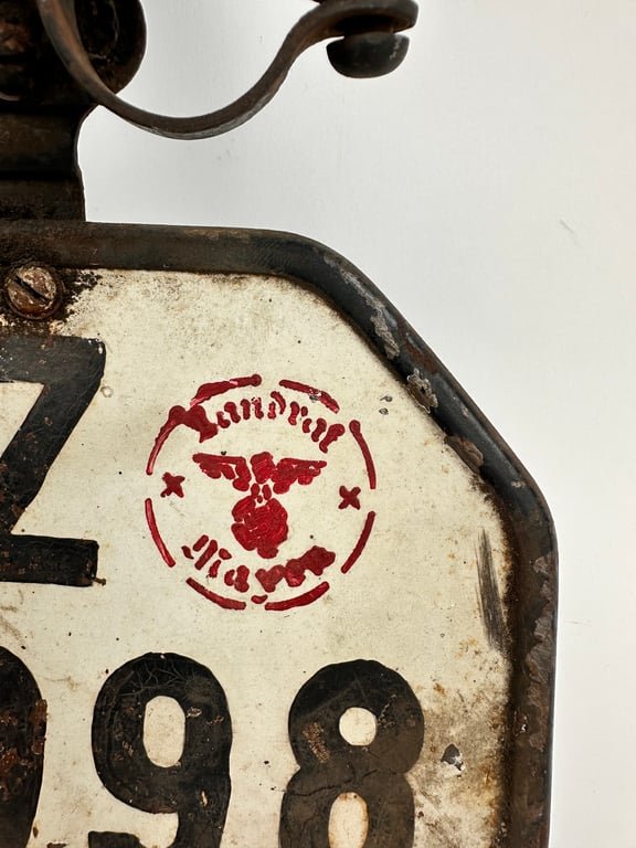 Orginal WW2 German license plate motorcycle — image 3