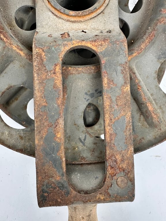 Original German WWII Big Hand Held Cable Reel With... — image 3