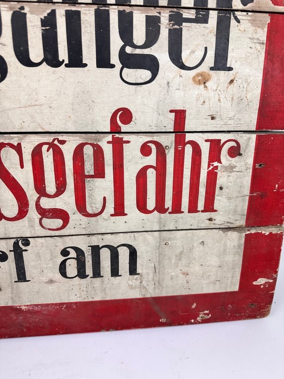Orginal German WH Warning Sign 'Blindgänger' — image 3