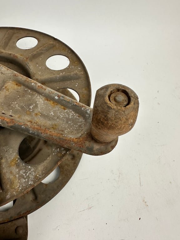Original German WWII Big Hand Held Cable Reel With... — image 3
