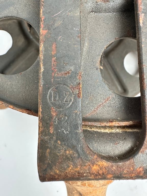 Original German WWII Big Hand Held Cable Reel With... — image 5