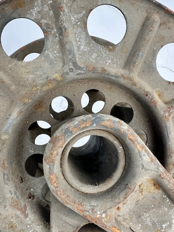 Original German WWII Big Hand Held Cable Reel With... — image 7