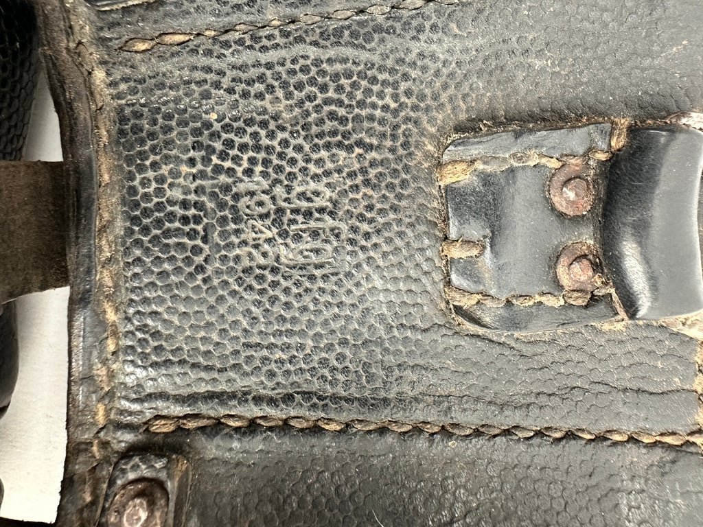 WW2 German Belt,Buckle and 2 K98 pouches 'found like this' — image 10