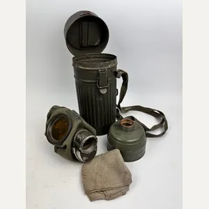 WW2 Early german Gasmask named 'Gerber J.'