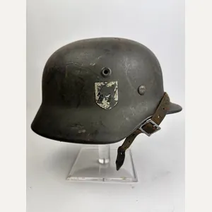 WW2 m40 SD SS Helmet Q68 'Real combat Used''
