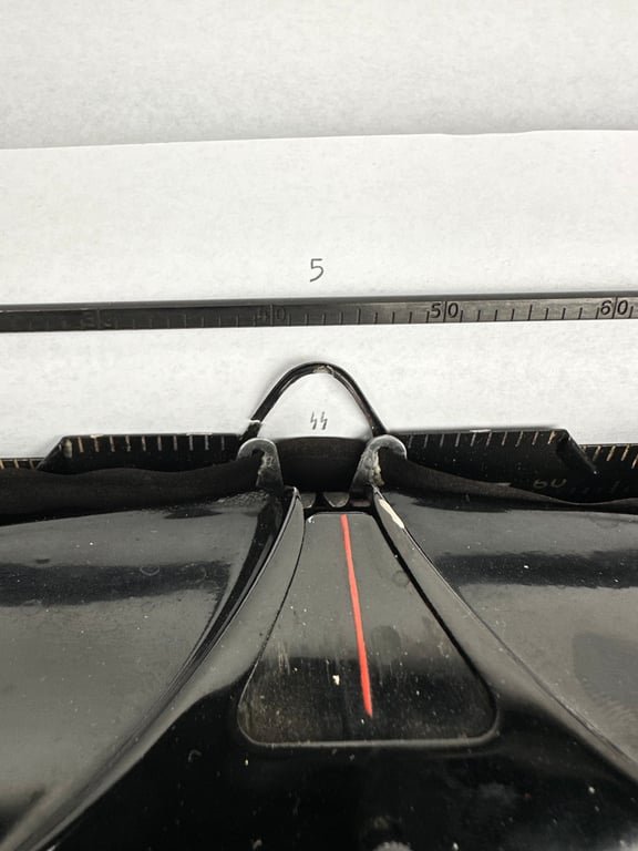 Rare Black Waffen-SS typewriter by Olympia — image 5