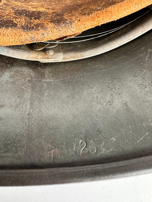 Untoched SD M40 Wehrmacht Helmet 'ET66' — image 8