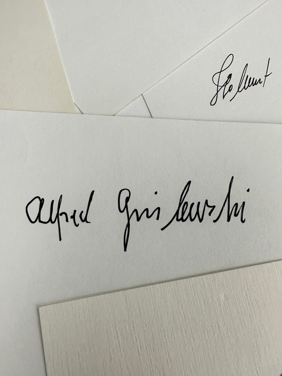 Lot German post-war original signatures of unknown... — image 13