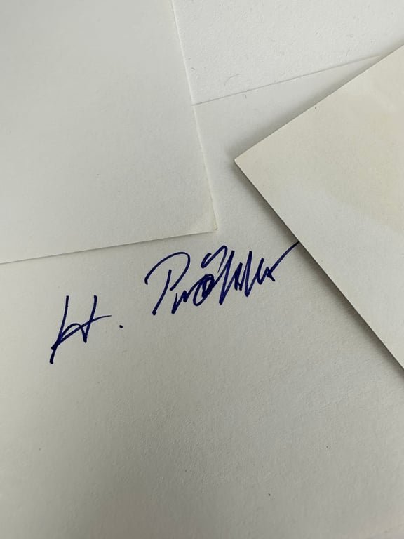 Lot German post-war original signatures of unknown... — image 18