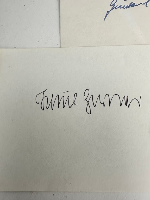 Lot German post-war original signatures of unknown... — image 3