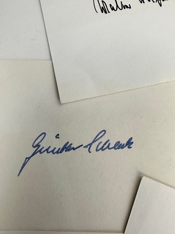 Lot German post-war original signatures of unknown... — image 7