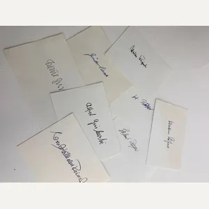 Lot German post-war original signatures of unknown...