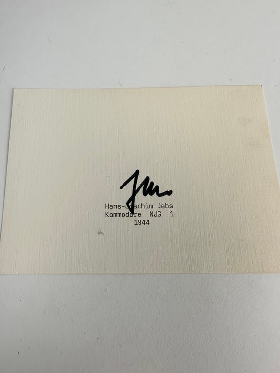 German post-war orginal signature 'Hans Joachim Ja... — image 4