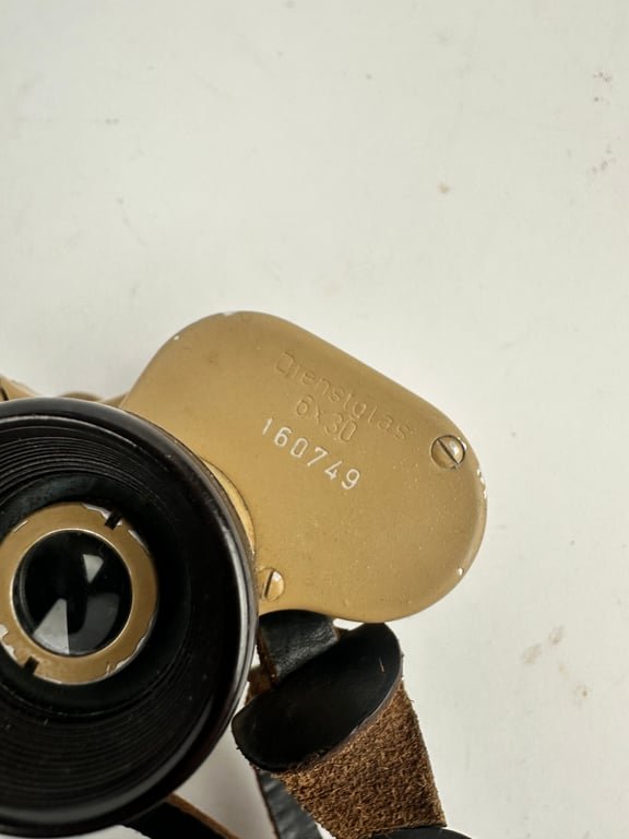 German WW2 Tan 6x30 Binoculars 'cag' — image 10