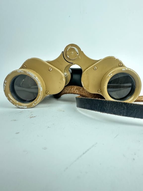German WW2 Tan 6x30 Binoculars 'cag' — image 5