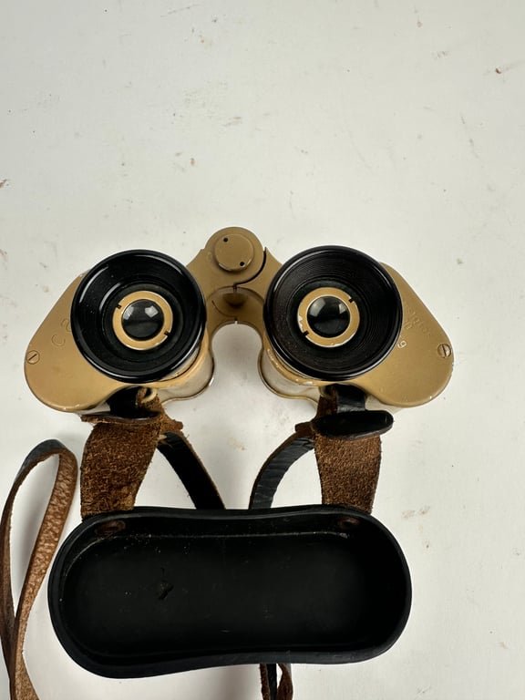 German WW2 Tan 6x30 Binoculars 'cag' — image 8
