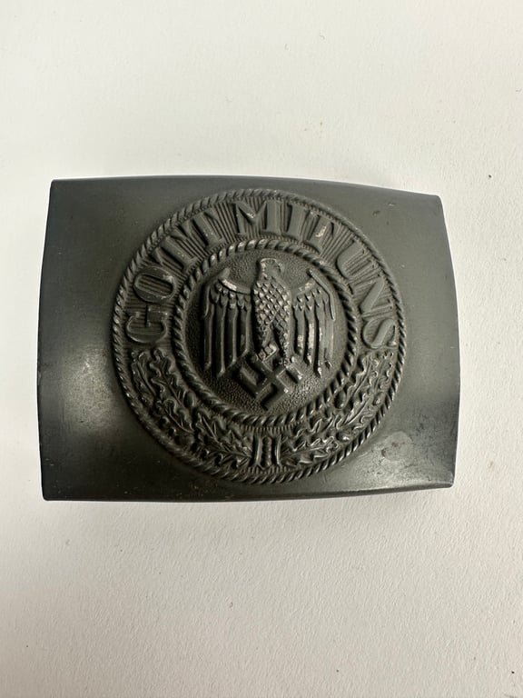 Steel Heer belt buckle marked C.T.D. 1943 'mint' — image 6