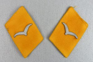 Luftwaffe EM 'Flieger' collar tabs for pilot/Fallschirmjäger