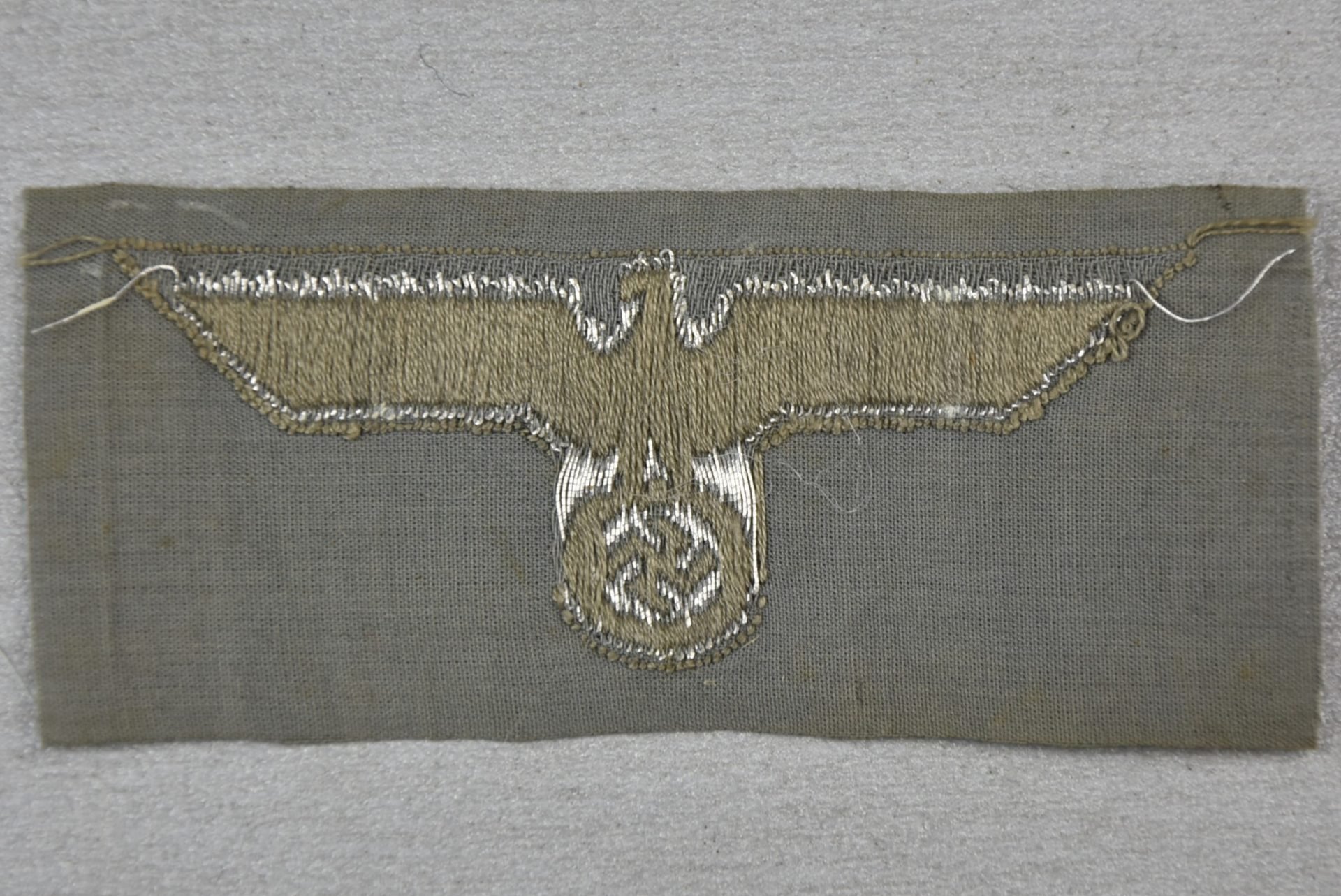 RARE first pattern army (Heer) officer 'BeVo' flatwire 'Crusher' cap eagle — image 2