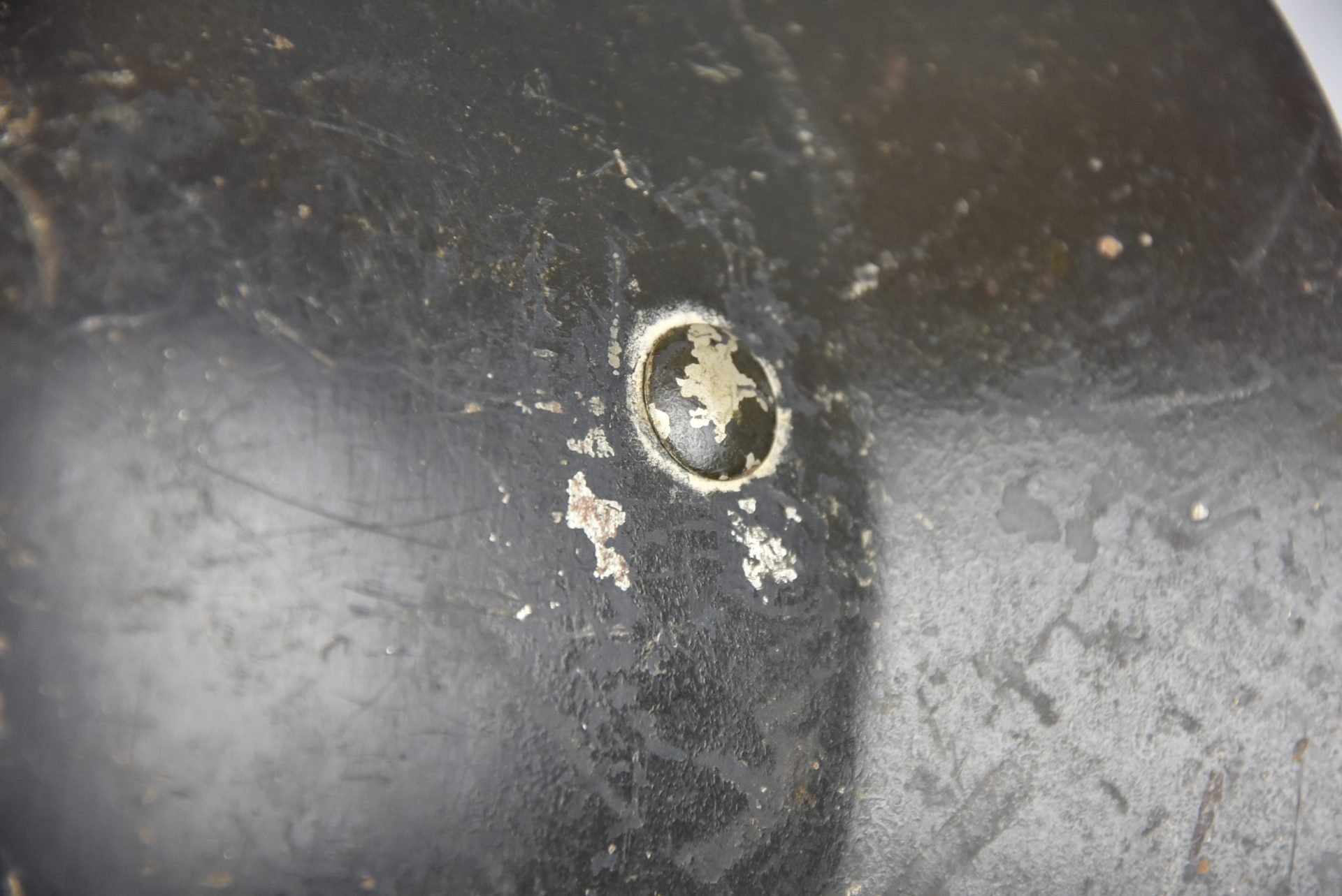 Early M35 Luftwaffe double decal steel helmet with droop tail eagle ET64 1937 — image 14