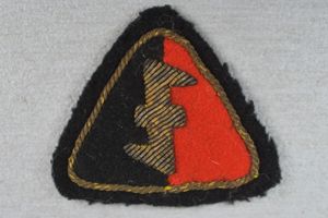 Dutch collaboration 'NSB – WA' bullion cap badge