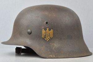 M42 army (Heer) single decal steel helmet ckl66