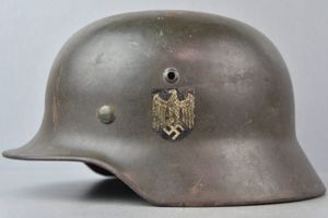 M35 army (Heer) ex-double decal steel helmet EF64 1939